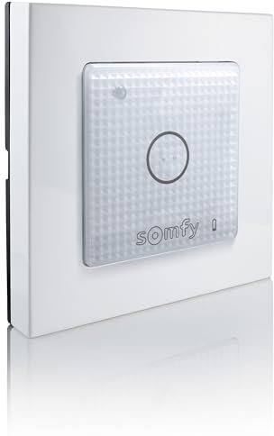 Somfy 1822651 - Funk-Lichtschalter Smoove Lighting io | Drahtlose Steuerung der Beleuchtung per Touch | Kompatibel mit allen Somfy io-Funkempfängern