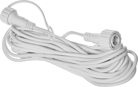 EMOS Connect System 10m Verlängerungskabel Profi, robustes Zusatzkabel für Lichterketten, Erweiterungsteil B (ohne Lichterkette und Adapter), IP44 für Innen und Außen, einfache Installation, weiß