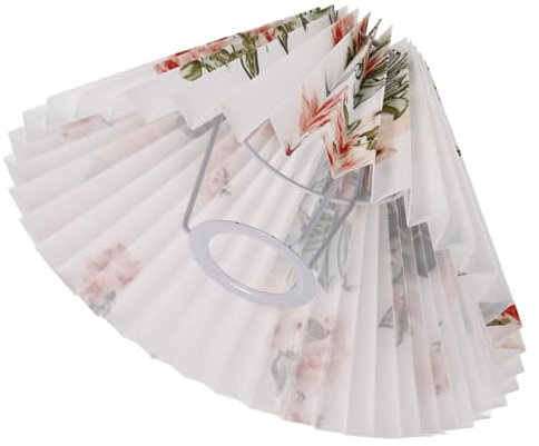 WESIEVYA Plissierter Lampenschirm Aus Stoff Für Tischlampen Kleiner Lampenschirm Als Ersatz Rustikales Design Für Innenraumdekoration Vielseitig Einsetzbar Für Schlafzimmer Und Arbeitszimme