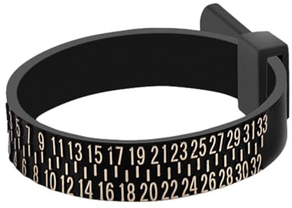Acunny Ringmaßband - Ringgrößenwerkzeug | Ringgrößenmesswerkzeug, Ringgrößenband Tragbares, wiederverwendbares Ringmessband, Schmuckgrößenwerkzeug für Männer, genaue Messkreise, Refer to description,