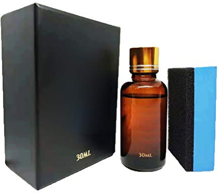 Revêtement Céramique 9H Liquide pour Voiture, Revêtement Nano-cristal, 30 Ml, Revêtement en Verre Super Hydrophobe avec un Excellent Effet Brillant, Semblable à un Miroir (BLACK)