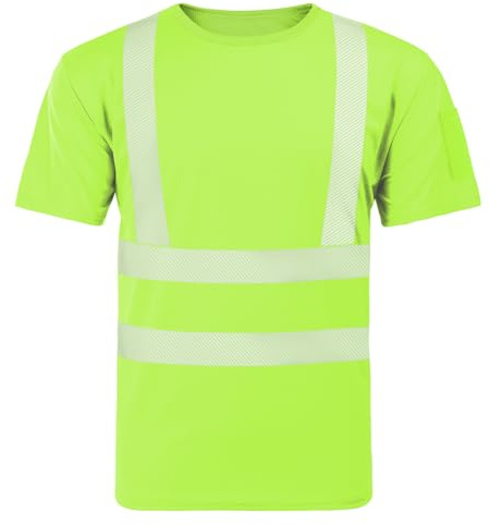 AUYAO Camisa Seguridad Reflectante, Cuello Alto Visibilidad Trabajo M
