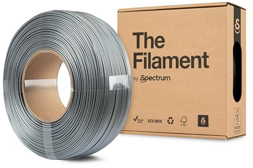 The Filament - Filament ReFill PETG Lite 1.75mm, SILVER, 1kg Spule, 3D Drucker Druckmaterialien, 3D Printer Printing Materials