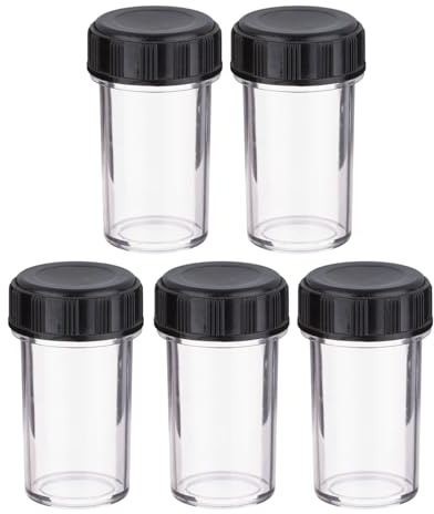 1/3/5pcs Biological Microscope Objective Lens Protective Case Lab Microscope Accessory Storage Box Container Microscope Lens Protector