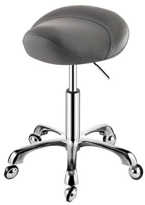 Generico Sgabello A Sella Ergonomico, Sgabello Da Ufficio Girevole Con Ruote, Cuscino Morbido E Confortevole E Altezza Regolabile For Il Salone Home Office(Color 2)