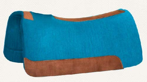 5 Star Equine The Barrel Racer Turquoise Western Saddle Pad Size 30x28 and 7/8 Thickness
