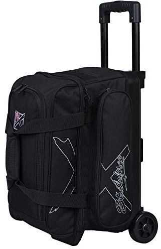 Strikeforce Hybrid Double Roller Bowling Bag (Black)