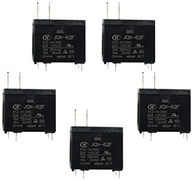 F Fityle de Relais de Four à Micro-Ondes pour Chauffe-Eau 5 Pièces JQX-62F-012-1H 12VDC