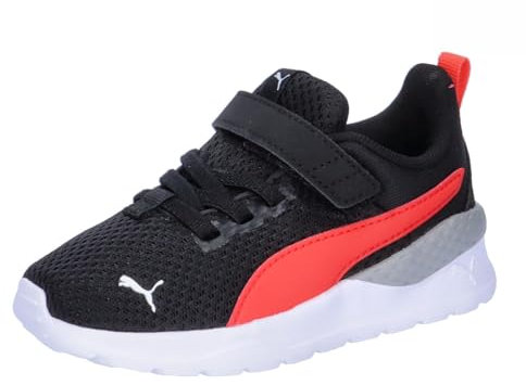 PUMA Unisex Kinder Anzarun Lite Ac Inf Turnschuhe, Puma Black Active Red Puma White, 23 EU