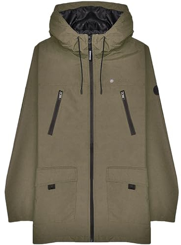 Lambretta Mens Terrace Retro Hooded Jacket - Khaki - L