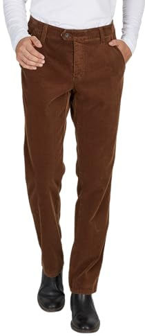 Club of Comfort - Herren Flat Front-Hose High Stretch Feincord, Garvey (8200), Größe:26, Farbe:Beige (32)