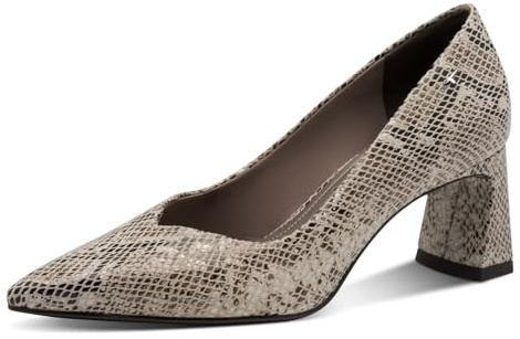 Tamaris Escarpins 1-22453-45 pour Femme, Beige Snake, 37 EU