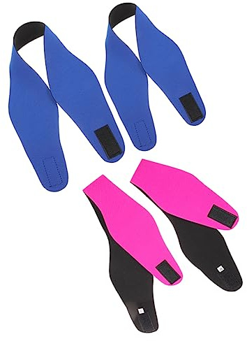 Milisten Fascia da Nuoto in Neoprene 4 Pezzi Copri Orecchie da Nuoto per Donna e Uomo Protezione Orecchie Sport Acquatici e Yoga Fasce Sportive per Attività All’aperto Intorno alla Testa