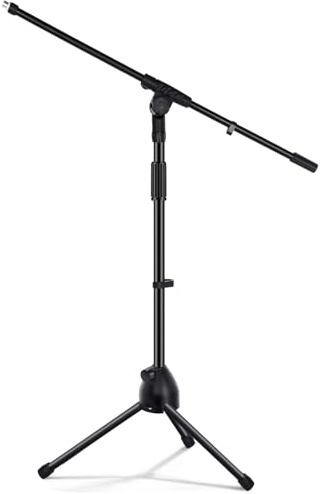 Tellegloww 1 Pcs Mic Stand Tripod Boom Adjustable Height 75 Inches