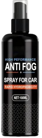 fayarrd Spray Antiappannante per Specchio Bagno,100 ml con Microfibra per Vetri Auto | Trattamento Antipioggia Delicato per Interni ed Esterni di Specchietti e Finestrini