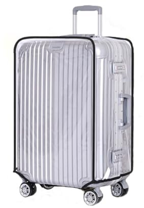 VILLCASE Housse De Valise à roulettes Transparente en Plastique Antisalissure 26 Pouces Protection Bagage Voyage Accessoire Pratique