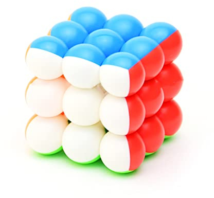 CuberSpeed YJ 3x3 Ball Cube Bead 3x3x3 Stickerless Magic Cube Puzzle