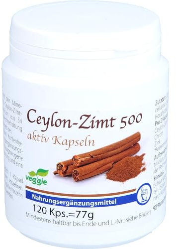 Pharma-Peter CEYLON-Zimt 500 aktiv Kapseln, 120 Kapseln