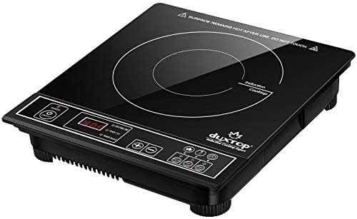 Duxtop 1800W Portable Induction Cooktop Countertop Burner, Silver 8120MC/BT-180G3