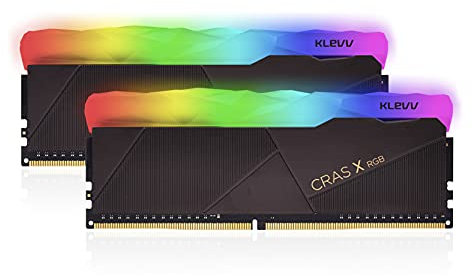 KLEVV CRAS X RGB 32GB kit (16GB x2) 3600MHz Gaming Memory DDR4-RAM XMP 2.0 High Performance Overclocking