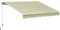 Outsunny Tenda da Sole per Esterno 3x2.5m Regolazione con Manovella, in Alluminio e Poliestere, Beige