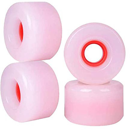 HJGHY Ruote per Skateboard Ruote Complete PU ad Alto Rimbalzo 63X41mm 78A Ruota di Ricambio per Longboard per Bambini Ragazzi Giovani Principianti (Set di 4)