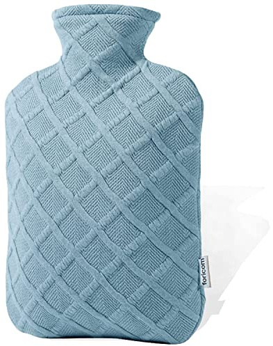 FORICOM Wärmflasche (Hellblau, 2L)