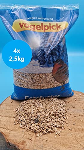 10 kg (4X 2,5kg) Fettfutter, Winterstreufutter, Winterfutter, Vogelfutter schalenlos