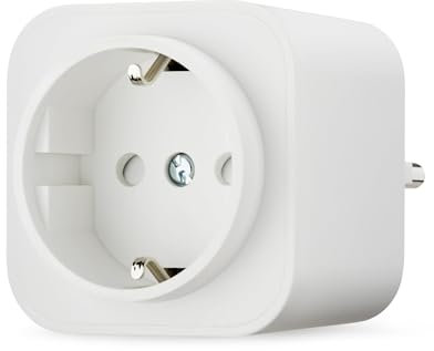 Amazon Basics Smart WLAN-Steckdose Wi-Fi für EU-Steckdose, für den Innenbereich, nur kompatibel mit Alexa, Weiß, 1 Stück