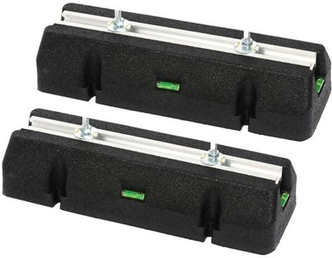 Kältebringer Bodenkonsole Dämpfungssockel für Klimaanlage und Wärmepumpe - Antivibrationsfüße aus Gummi mit Wasserwaage - sehr robust und UV-beständig - belastbar bis 420kg