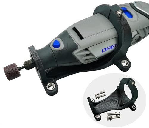 ZYRELYNX Leicht zu bedienende Halterung, kompatibel mit Dremel 3000, Drehwerkzeug-Halterung auf Tisch, Bank, ein Hilfszubehör zum Befreien Ihrer Hände (ohne Drehwerkzeug), Schwarz