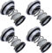Set di 4 raccordi a vite di scarico dell'olio per moto, scooter, compatibili con GY6 50cc-150cc ATV Go Kart tappo di scarico dell'olio