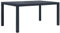 Myheimly Gartentisch Kunststoff Rattan-Optik Balkontisch Terassentisch Tisch Anthrazit,150 x 90 x 72 cm