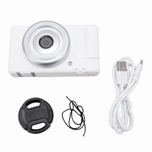 5K-Digitalkamera, 80 MP HD, 2,8-Zoll-Flip-Screen, 5-Achsen-Präzisions-Gyro-stabilisierte Kamera mit Präzisem Verschluss und Autofokus, Unterstützt Bis zu 128 GB Speicherkarte für