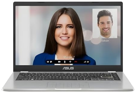 ASUS Vivobook Go 14 E410 14 Laptop | Intel Celeron N4020 | 4GB RAM | 64GB Storage | Full HD IPS Display | USB-C | Windows 11 Home | Silver
