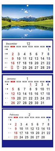 Calendario Vista 3 Meses 2026 Planificador De Exhibición De 3 Meses