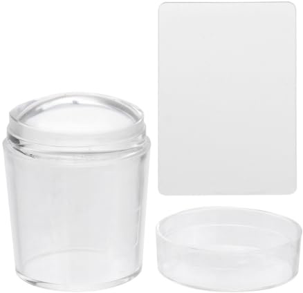 Timbro per Unghie in Silicone Trasparente Bianco per Nail Art | Stampaggio Decorazioni, Effetto di Stampa Migliorato, Accessorio per Uso Fai da Te