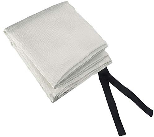MOVKZACV Couverture ignifuge, 1,2 m x 1,8 m, couverture de soudage ignifuge en fibre de verre, couverture de secours anti-feu, bouclier de soudage thermique (1 pièce – 1,8 x 1,2 m)
