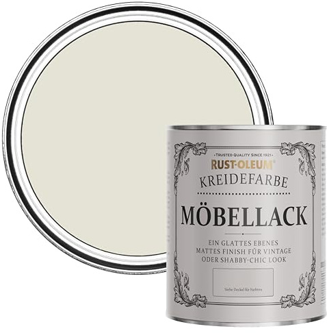 Rust-Oleum Shabby Chic hellgrau Vintage Kreidefarbe für Möbel, wasserbasiert, geruchsarm - Portlandstein 750ML
