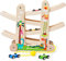 Kugelbahn Autos Holz ab 1 Jahr|Auto Rennbahn Holz Spielzeug,Montessori Autorennbahn Holzspielzeug 1 2 3 4 Jahre |Perfektes Kinderspielzeug aus Geschenk für Jungen und Mädchen