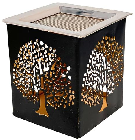 Trintura Räucherstövchen (Baum des Lebens schwarz eckig)