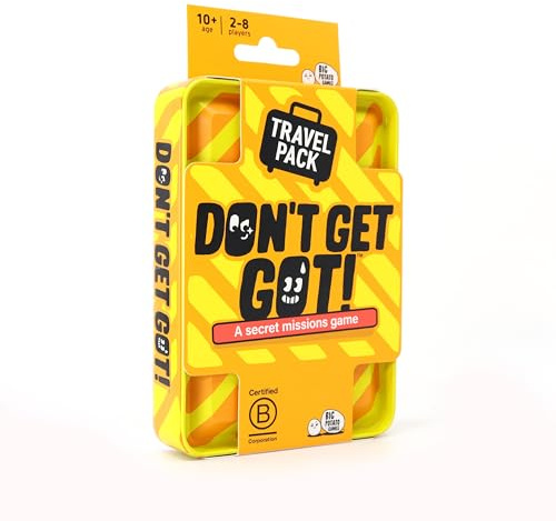 Don’t Get Got: Travel Edition – Hilarious Secret Missions Game for 2–8 Players | Compact Party Game for Travel, Family Gatherings & Outdoor Fun | Play Anytime, Anywhere | Perfect Christmas Game