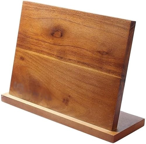 Blocco Coltelli Portacoltelli Magnetico Blocco Coltelli Magnetico in Legno Massello Grande Portacoltelli Universale Cucina da Banco Stoccaggio Coltelli
