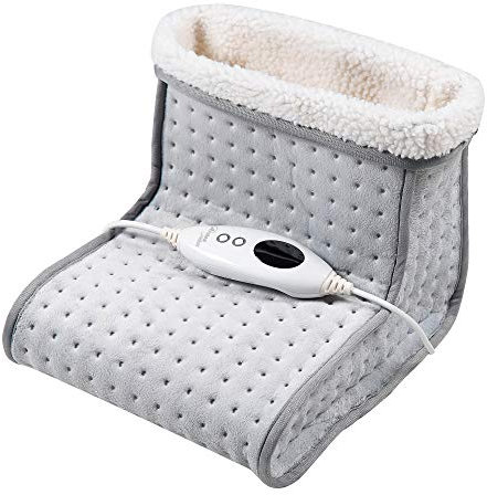 ARDES AR4H05 Calientapiés Eléctrico Pies Calentador 100W, Almohadilla Térmica Eléctrica Calor 6 niveles para Pies Cómodo y Suave, Calientapiés con Funda Interna de Lana Sintética Lavable y Lavadora