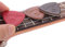 Leder-Plektrum-Set/3 Picks in verschiedene Stärken für Ukulele Akustische und Western-Gitarre