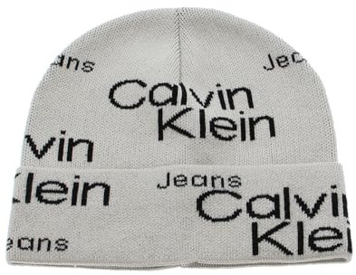 Calvin Klein CKJ AOP Beanie Beige AOP