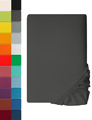 Premium Spannbettlaken MIA Anthrazit | 120 x 200cm - 100% Baumwolle