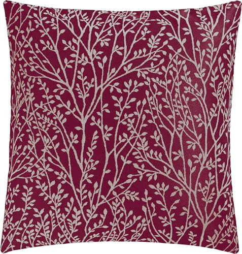 Erwin Müller Kissenhülle Malaga fleckabweisend dunkelrot Größe 40x40 cm