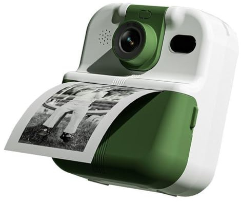 Kids Camera Instant Print, 48MP Photo 1080P Video Kids Digital Camera Toys 180 Degree Rotating Lens Digital Video Cameras Selfie Instant Cameras for Toddler Girls Boys (Light