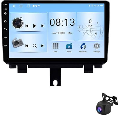 Android 13 Voiture Navigation Stéréo Lecteur Multimédia pour Audi Q3 2013-2017 9 Pouces HD IPS Écran Tactile Radio avec WiFi Bluetooth Support Commande au Volant RDS(T 4G+WiFi 8Core 8G+128G)